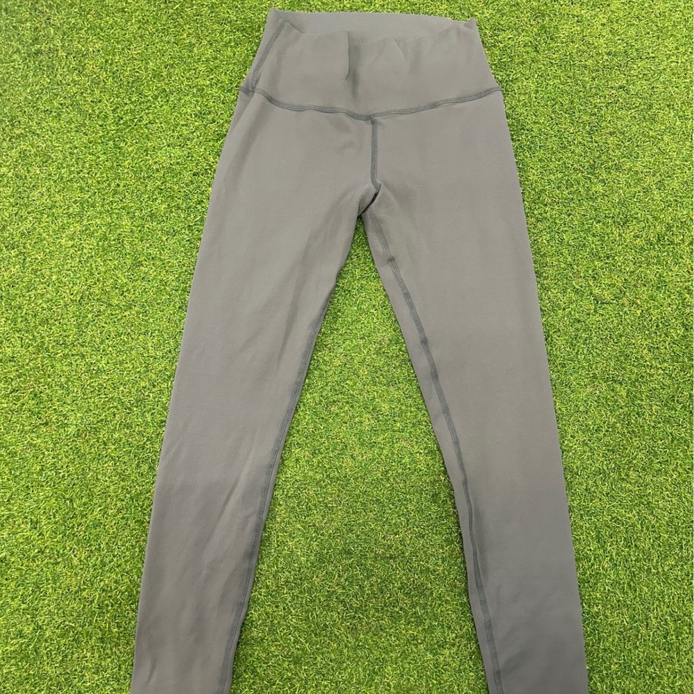 Alo Yoga‎ High Waisted Airbrush Leggings Charcoal Grey Full Length Womens XS